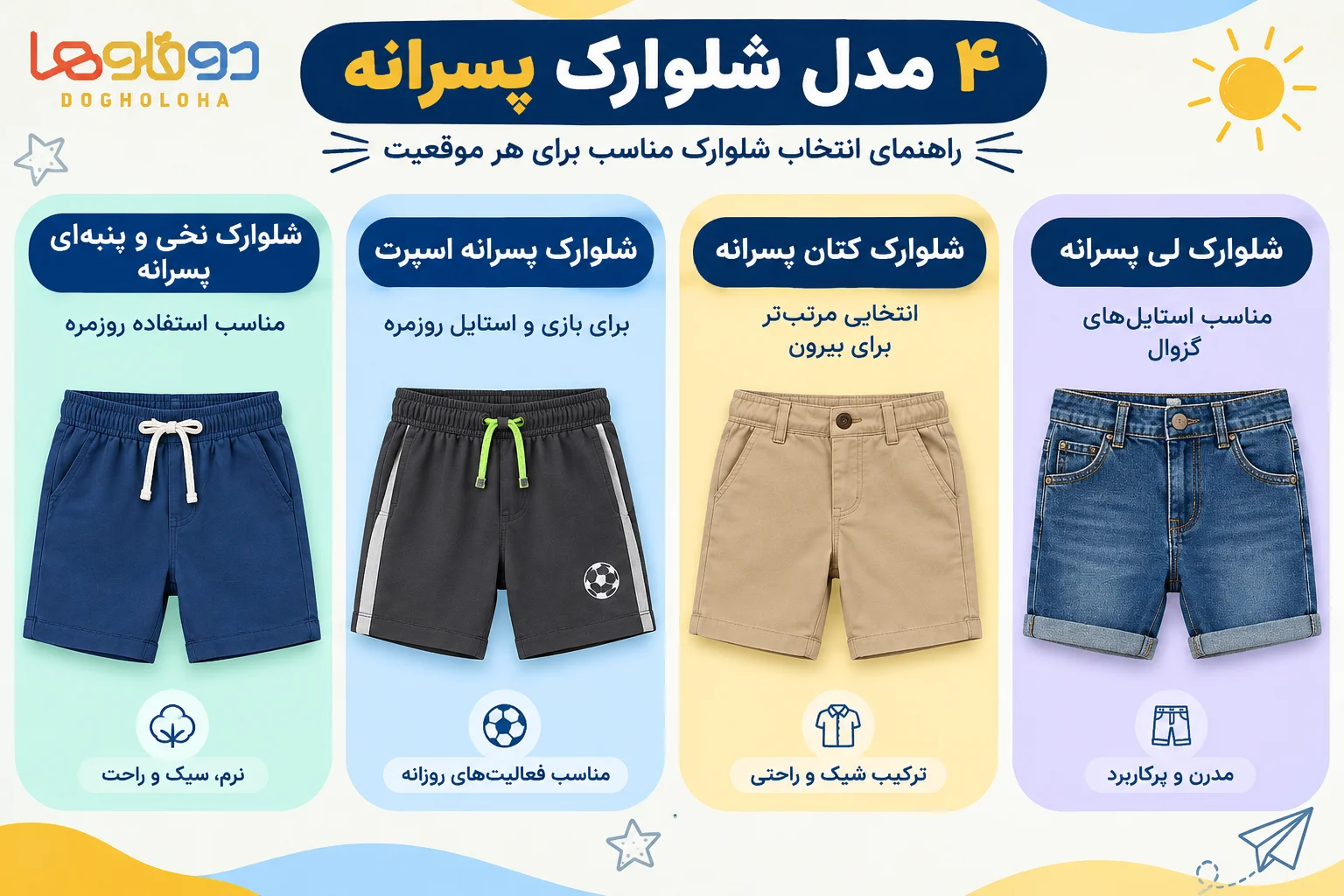 انواع مدل شلوارک