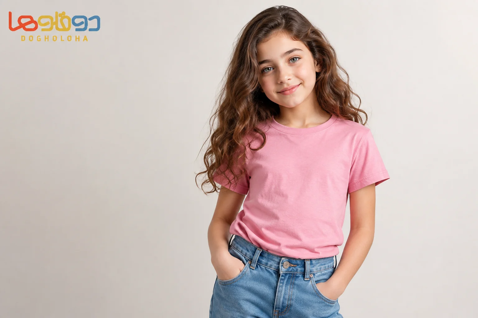 تیشرت دخترانه صورتی